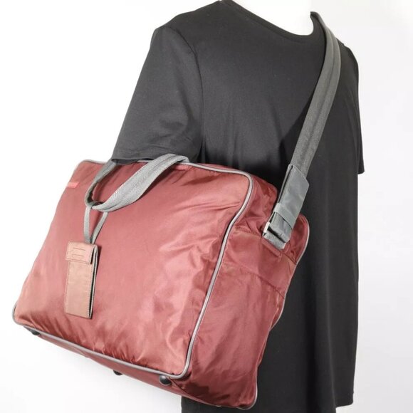 PRADA SPORTS Boston bag 2WAYShoulder Red tea Nylon - Picture 1 of 11